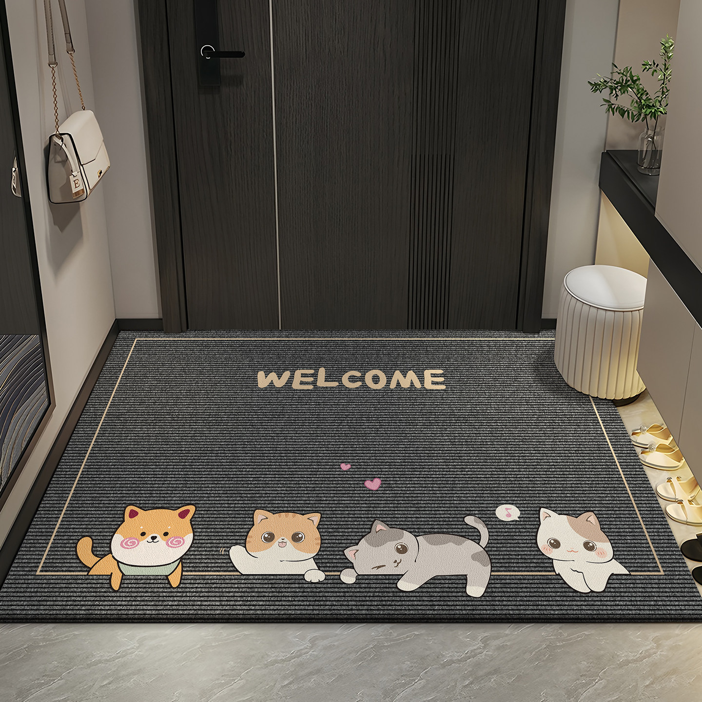 2025新款入户门地垫防滑耐脏脚垫