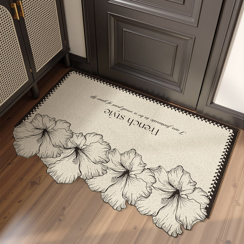 法式高级感入户门地垫大门口耐脏防滑刮沙免洗丝圈家用玄关进门垫