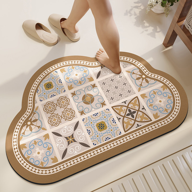 地垫卫生间吸水垫硅藻泥速干防滑耐脏免洗可擦浴室厕所洗手间脚垫,居家布艺,家用脚垫,淘宝优惠券,粉丝福利购,淘宝优惠卷