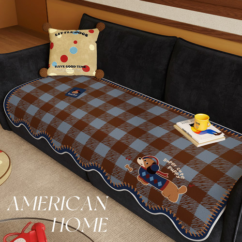 卡通复古异形高级感防滑沙发垫子