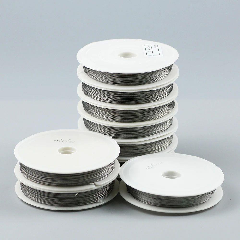 0.3~1JSK.0mm Thin Stainless steel wire Beading Rope Cord Thr