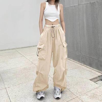 Vintage Cargo Pants Baggy Jeans Women Fashion 90s Streetwea