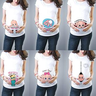 New Cute Pregnant Maternity Clothes Casual Pregnancy T Shirt