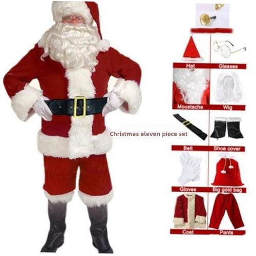 Christmas Santa Claus Costume Cosplay Santa Claus Clothes