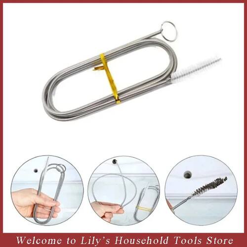 Long Flexible Refrigerator Drain Dredge Stainless Steel Kitc