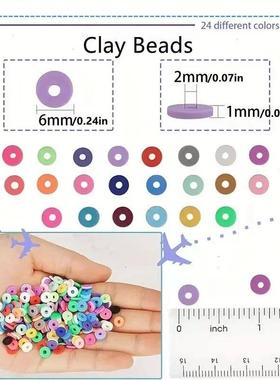 14400/4200/2400pcs Assorted Polymer Clay eads Kit for DI9671