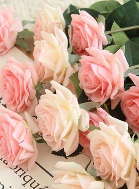 Good artificial roses white silk fakeI45814 roses flower fau