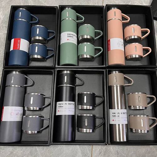 500ML Stainless Steel Vacuum Flask Gift Set Office Business