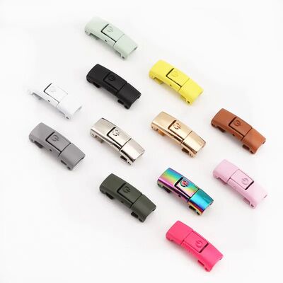 New Colorful Metal Shoelace Clip Press buckle Shoelaces Pres