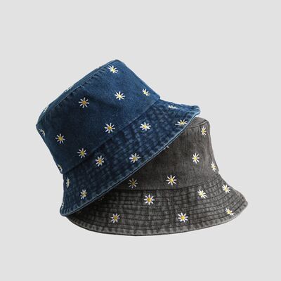 Unisex Hats Daisy Embroidery Simple Fashionable Trendy Versa