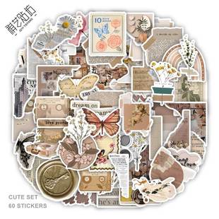 360pcs ins aesthetic vintage journaling stickers scrapbook