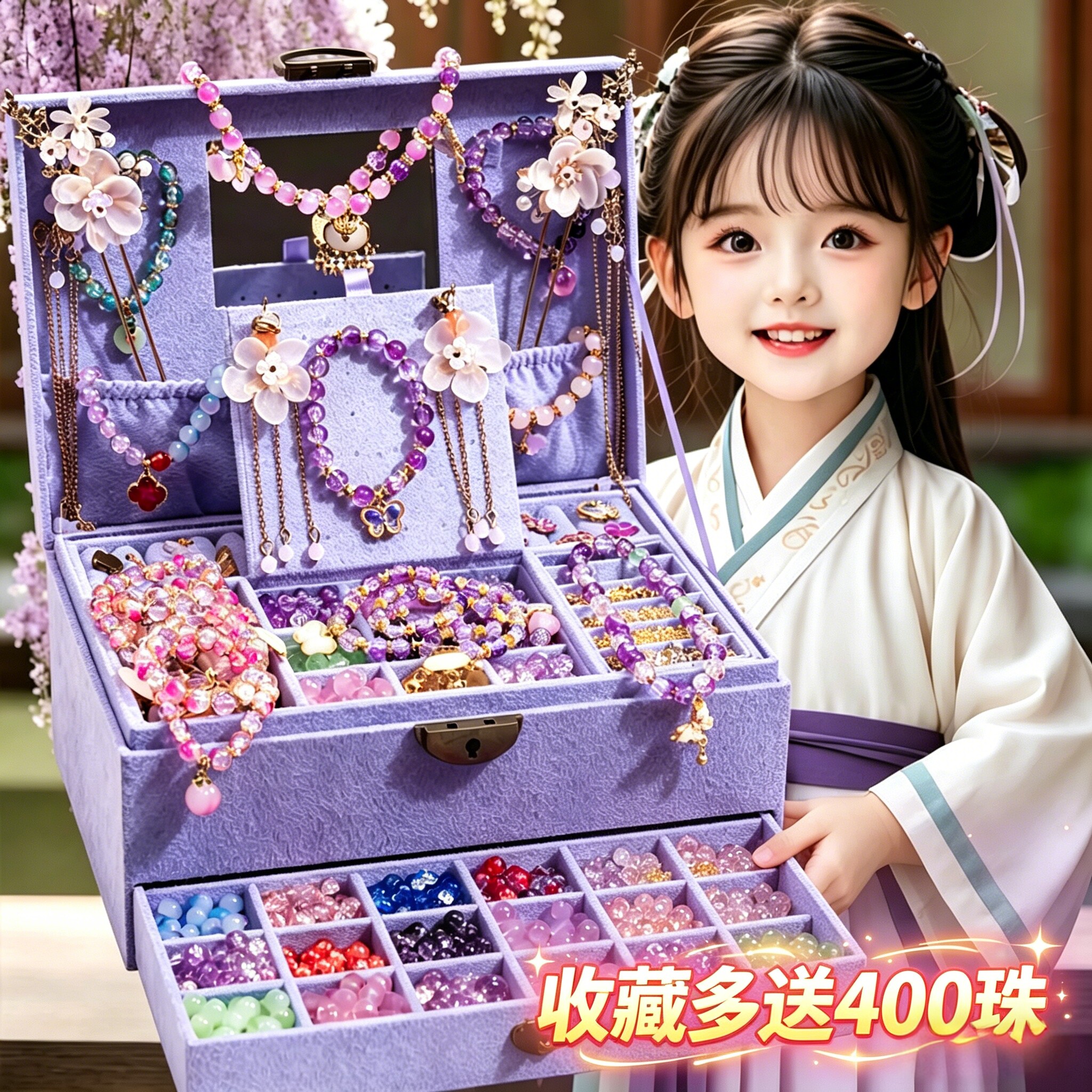 儿童手链玩具串珠手工diy材料6