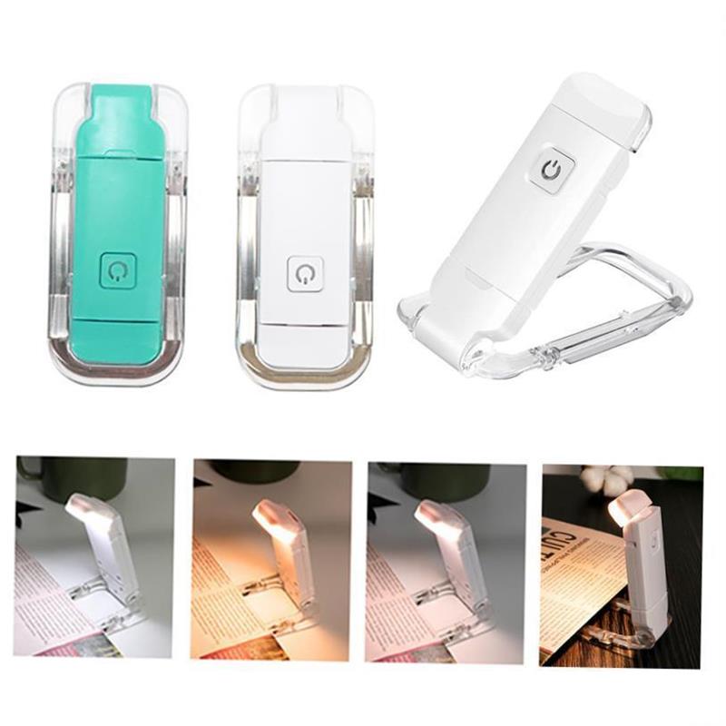 USB Book Light Book Reading Lamp Clip-on Book Lights Folding