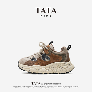 儿童加绒老爹鞋 加厚软底保暖鞋 2025冬季 男女童二棉鞋 新款 他她童鞋