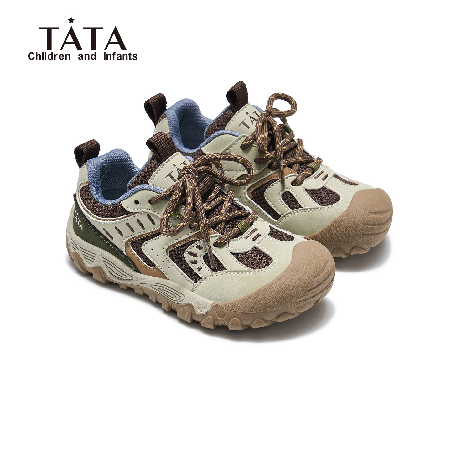 TATA他她童鞋儿童德训鞋2026春季新款男童防滑休闲百搭透气运动鞋,童鞋/婴儿鞋/亲子鞋,儿童户外鞋,淘宝优惠券,粉丝福利购,淘宝优惠卷