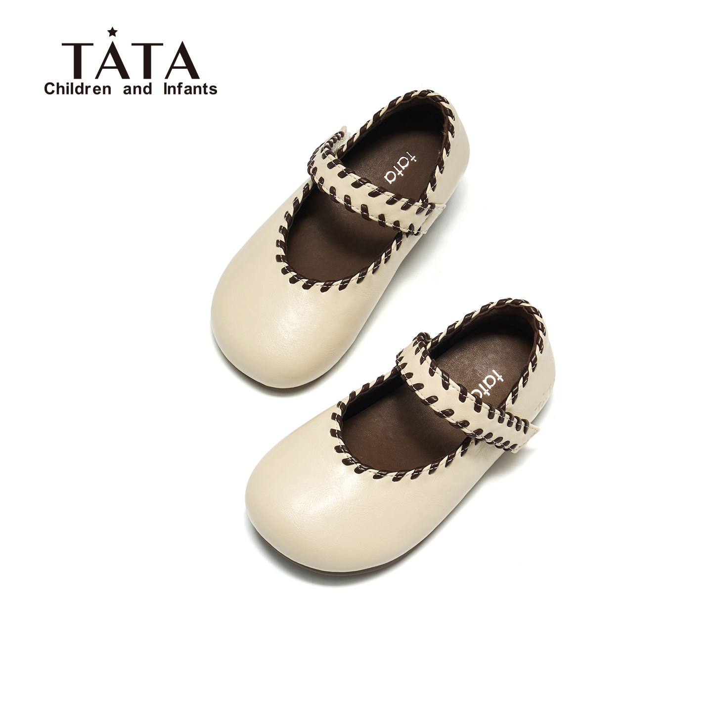 他她童鞋女童小皮鞋2026春季新款儿童玛丽珍鞋配裙子米色公主单鞋,童鞋/婴儿鞋/亲子鞋,皮鞋,淘宝优惠券,粉丝福利购,淘宝优惠卷