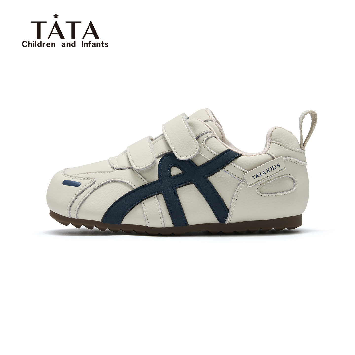 他她男童运动鞋2026春季新款休闲百搭阿甘鞋耐磨防滑儿童德训鞋子