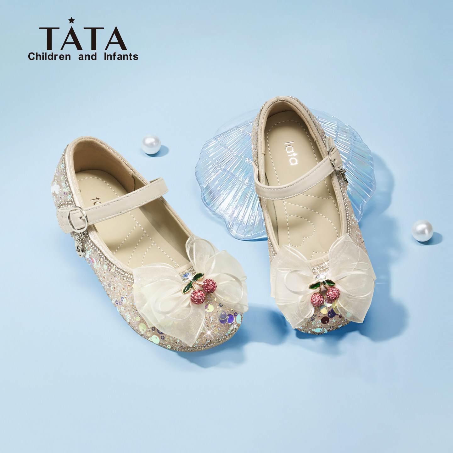 tata他她童鞋女童公主鞋透气艾莎女宝宝单鞋儿童小女孩闪闪水晶鞋,童鞋/婴儿鞋/亲子鞋,水晶/水钻鞋,淘宝优惠券,粉丝福利购,淘宝优惠卷