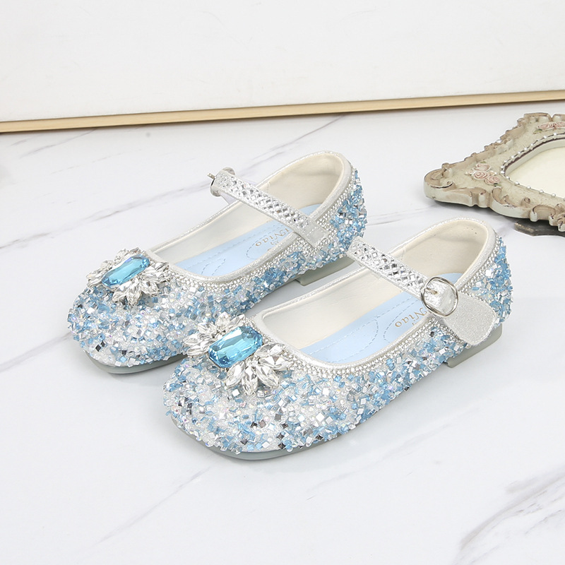 公主水晶鞋表演舞蹈夏季女童软底