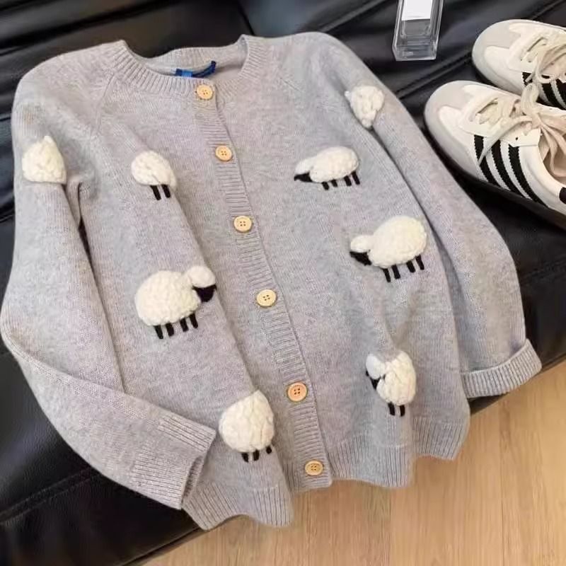 特大码韩版宽松软糯胖mm针织开衫