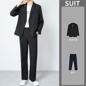 帅气轻熟潮流西装 垂感宽松韩版 外套男 男士 高级感休闲西服套装