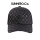 sunhero潮牌棒球帽男女情侣ins轻奢老花鸭舌帽满版 印花防晒弯檐帽