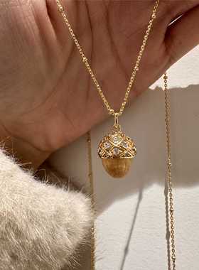 中古风嵌锆石松果拉丝工艺