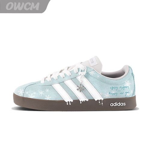 Adidas neo VL 冰雪世界潮流时尚圣诞限定百搭休闲板鞋女子定制鞋