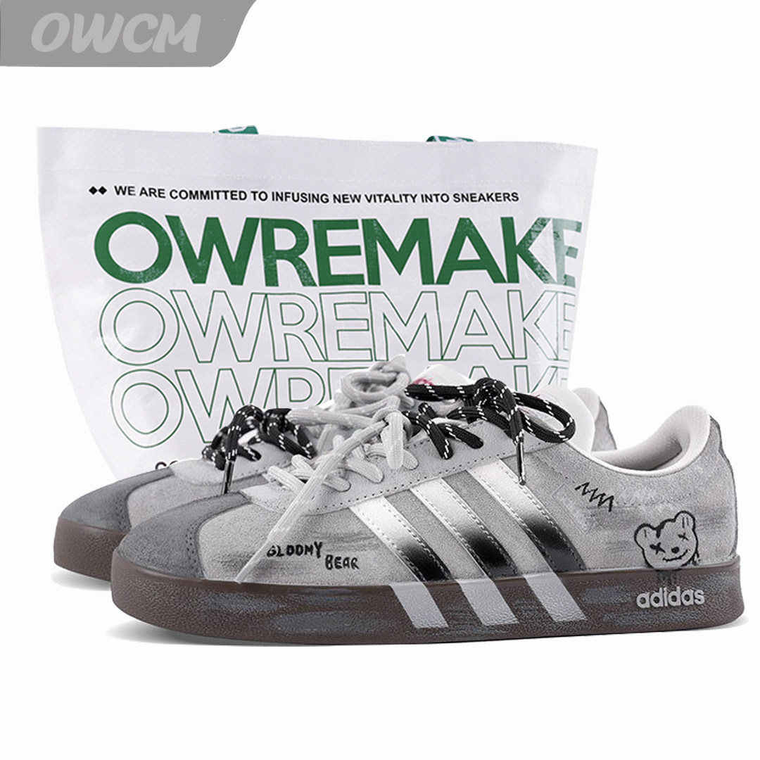 Adidas neo VL 暴力小熊潮流时尚低帮百搭休闲板鞋男女鞋定制鞋