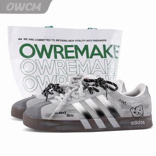 男女同款 Adidas 低帮简约百搭休闲板鞋 暴力小熊潮流时尚 neo