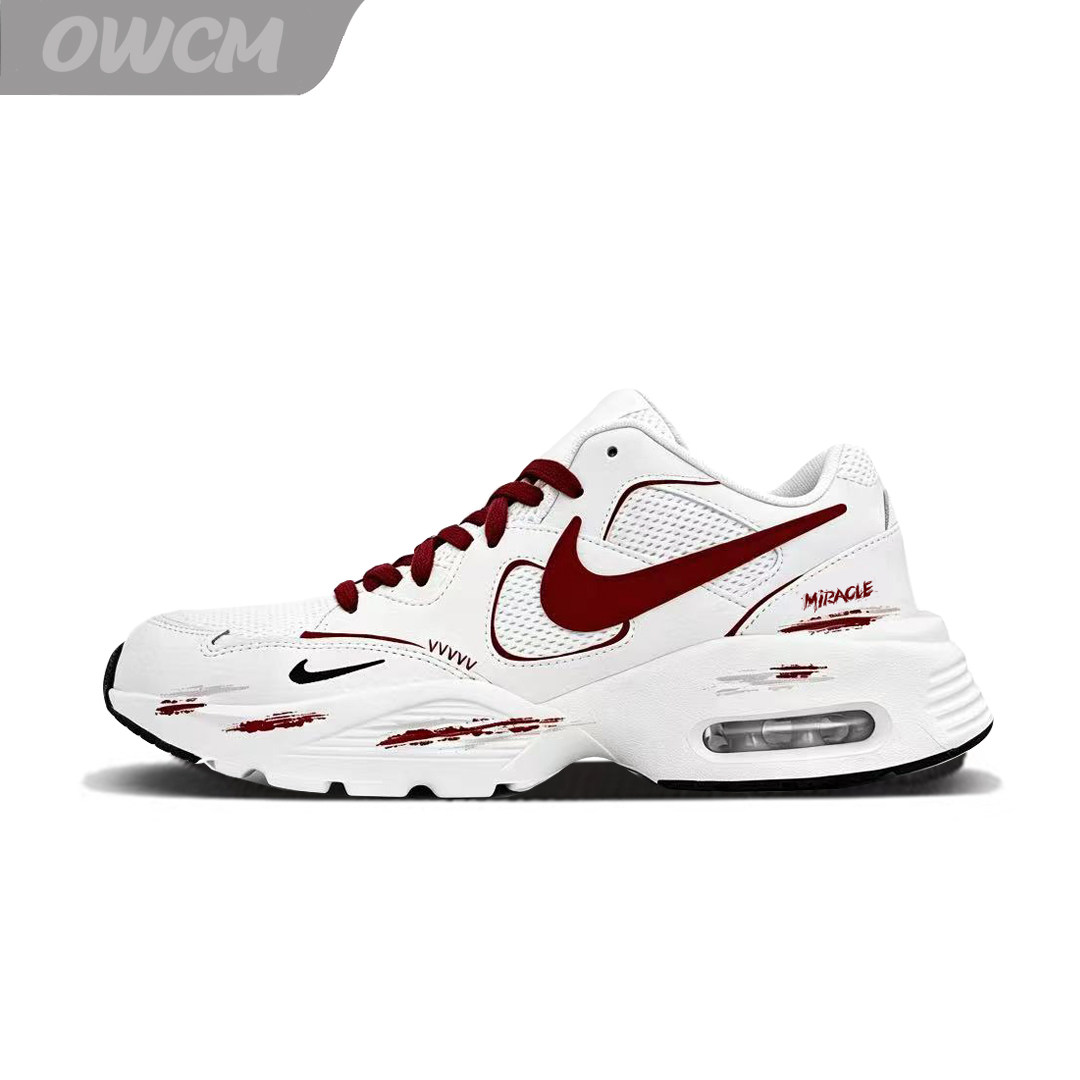 Nike Max Fusion 红莲潮流时尚复古增高休闲跑步鞋男女鞋定制鞋