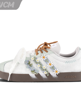 Adidas neo VL 南法迷情小清新潮流时尚百搭休闲板鞋女子定制鞋