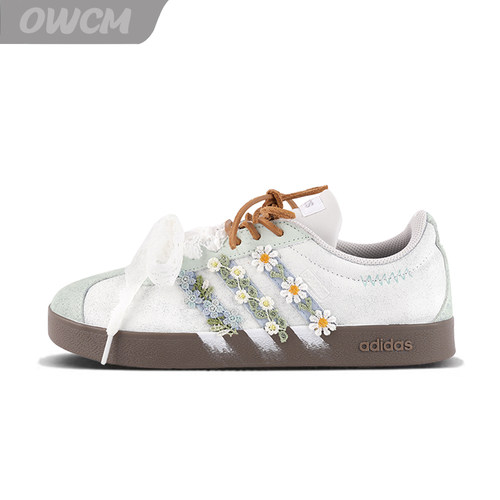 Adidas neo VL 南法迷情小清新潮流时尚百搭休闲板鞋女子定制鞋