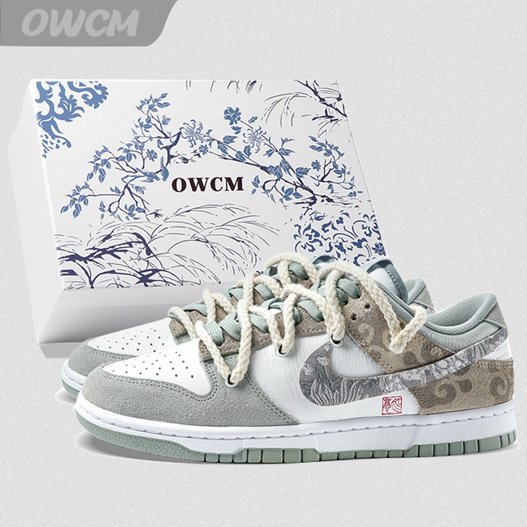 Nike Dunk Low 笺影诗年图腾解构复古低帮休闲板鞋男女鞋定制鞋,运动鞋new,板鞋,淘宝优惠券,粉丝福利购,淘宝优惠卷