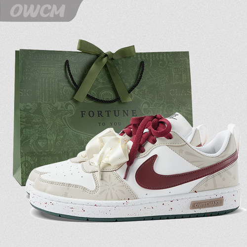 耐克Nike Court Borough 新春伊始烟花浪漫休闲板鞋女子定制鞋