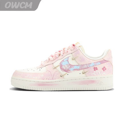 Nike Air Force1 AF1空军一号繁花潮流时尚休闲板鞋男女鞋定制鞋