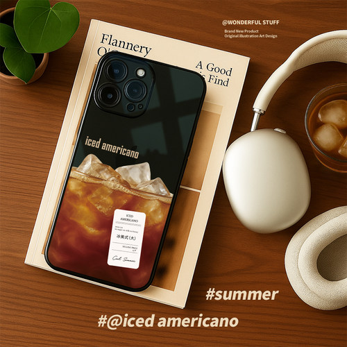 适用于苹果16系列咖啡手机壳