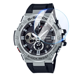 泰利蒙适用卡西欧GST-B200钢化膜gst-b100钢铁之心手表膜Casio圆形表盘玻璃膜镜面防刮保护膜b200高清防爆膜