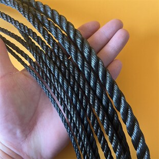 热销绳子大全高强度耐磨尼龙绳捆绑绳聚乙烯塑料绳黑色拉绳胶丝绳