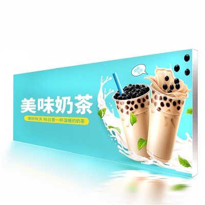 热销软膜布卡布灯箱超薄灯箱发光广告牌挂墙LED摆摊餐车户外定制
