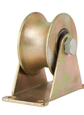 热销V型U型轮钢丝角铁不生锈彩钢轨道轮H型槽轮推拉门滑轮大门导