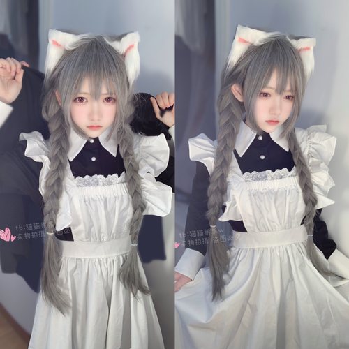 cos猫猫英式可爱风咖啡厅女仆装