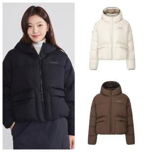 DISCOVERY韩国代购直邮25秋冬女户外短款鸭绒连帽羽绒服DWDJ9P056