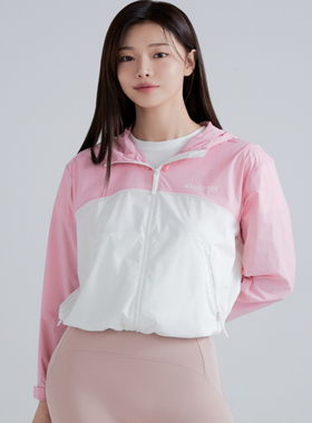 DISCOVERY韩国代购直邮24款户外女士连帽短款防风外套DWWJ96043