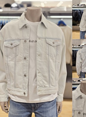 CK JEANS 韩国直邮代购26春4RF722G男棉翻领美式百搭休闲牛仔外套