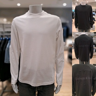 休闲字母叠标印花棉长袖 25秋4RD007G男士 T恤 JEANS韩国直邮代购