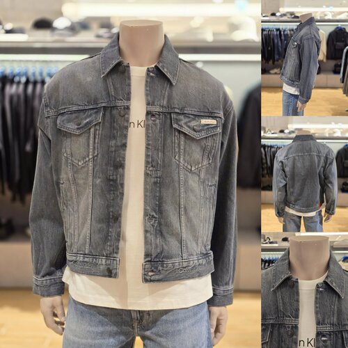 CK JEANS 韩国直邮代购26春4RF723G男棉牛仔外套90S卡车复古夹克