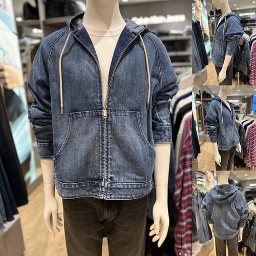 CK JEANS 韩国直邮代购26秋4RH773G男士美式棉刺绣潮壳牛仔外套