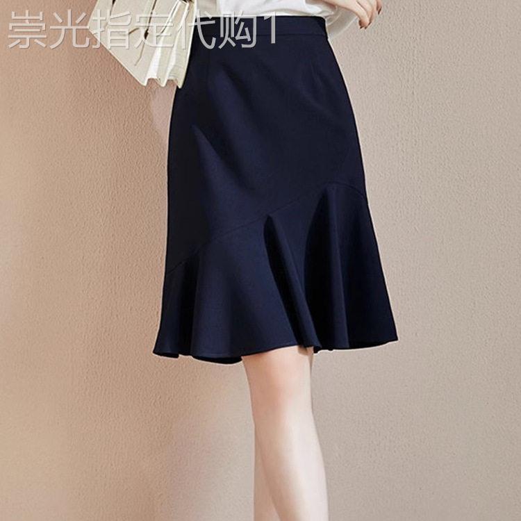 韩版简约通勤黑色半身裙女2026夏季新款遮肉显瘦休闲百搭A字伞裙