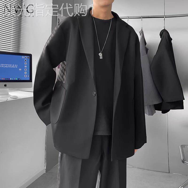 小西装外套男春秋季2026新款高级感韩版宽松大尺码西服男士休闲上